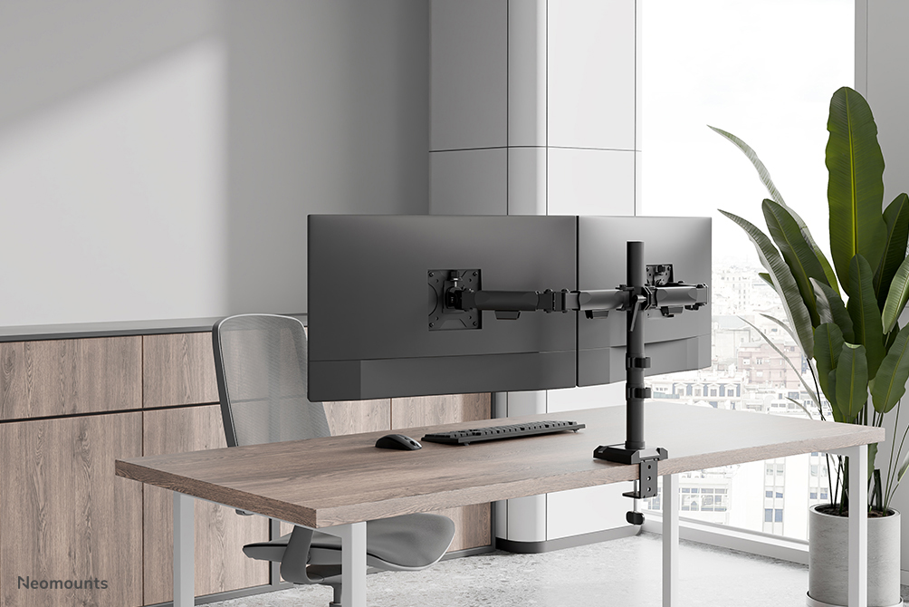 Neomounts DS60-600BL2 Braccio per monitor 10-32" - Quick-fix - 180°-stop